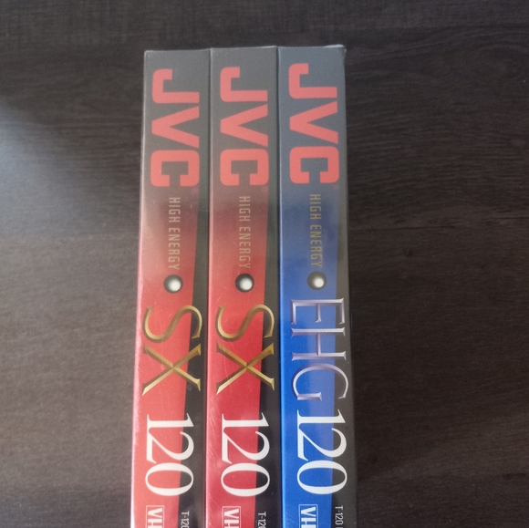 JVC Blank Vhs 3 pack New Sealed - Picture 3 of 6
